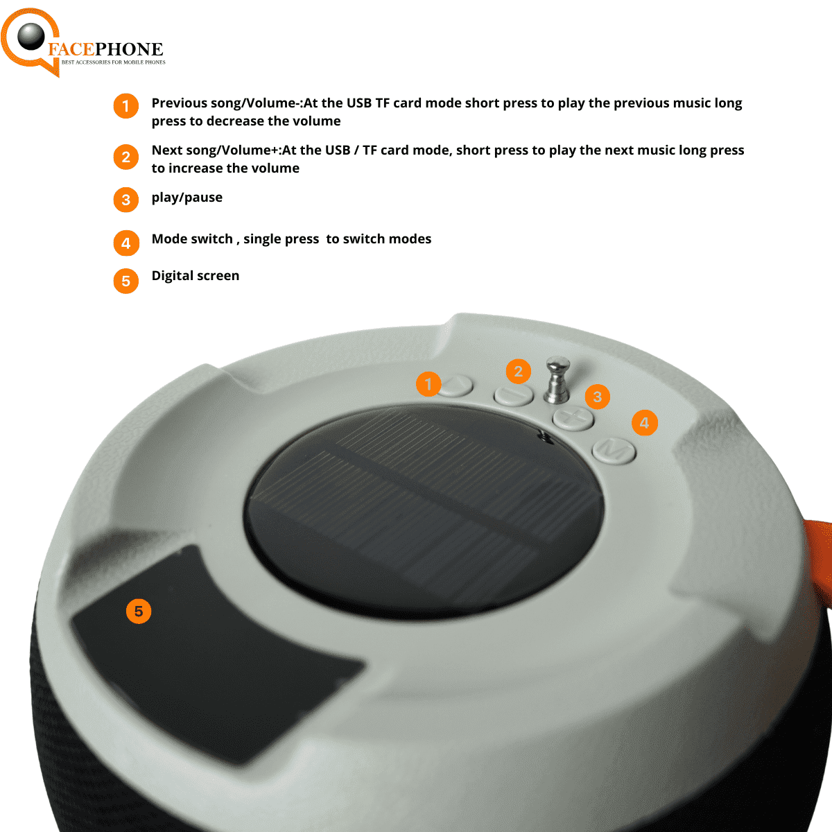 Enceinte Sans Fil Mob Enceinte Bluetooth Sans Fil Modèle Robotility On Board Argent