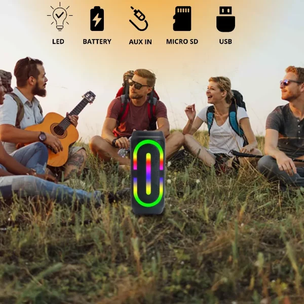 RGB Light Bluetooth Speaker FACEPHONE ASY-204 – Image 2