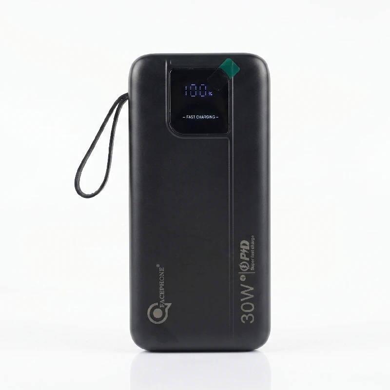 FACEPHONE ASY-453 Pro – Power Bank 10000mAh 30W PD avec 4 câbles intégrés – Image 7